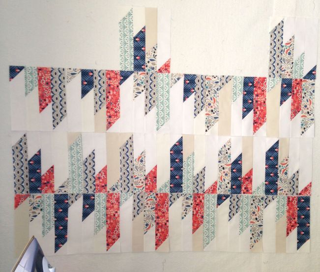Hmm...Perhaps I need to re-jig the layout to get the excitement back for this quilt...?
